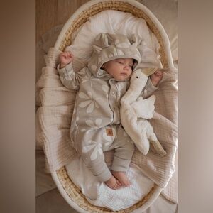 Baby Fleece Hooded Jumpsuit | Warm one piece